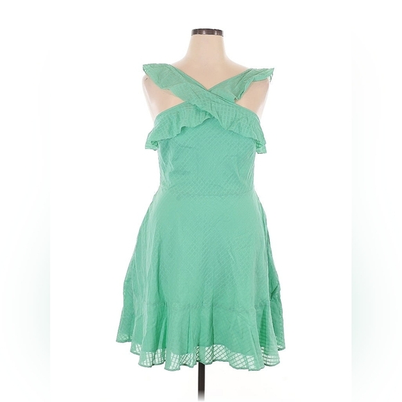 Banana Republic Women's Mint Halter Ruffle Dress - Size 14 - NWT - Picture 5 of 8